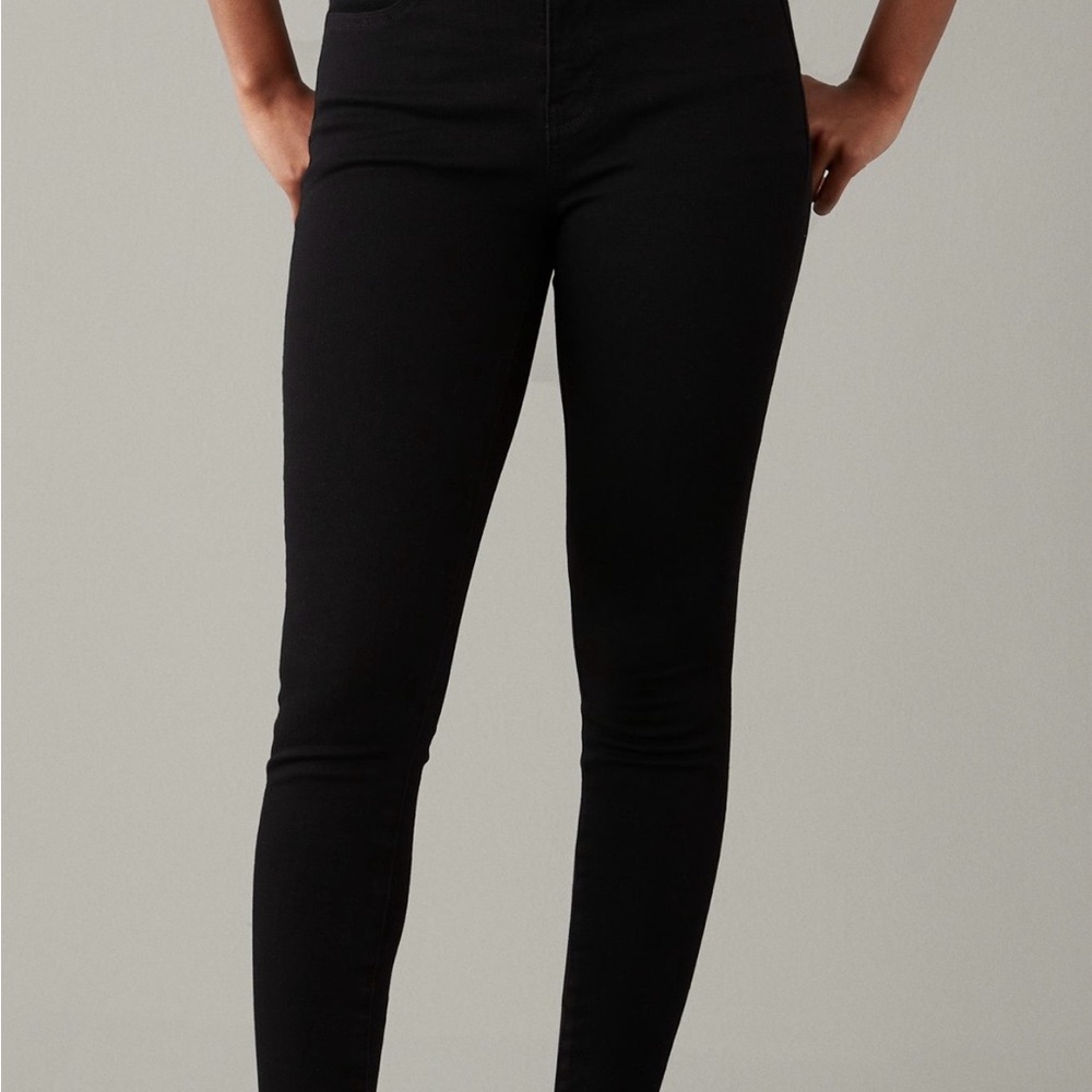 American Eagle Outfitters High Waisted Black Skinny Jeans